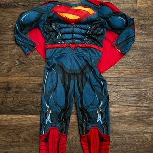 Kids Toddler 3T-4T Superman Halloween Costume Cape Superhero